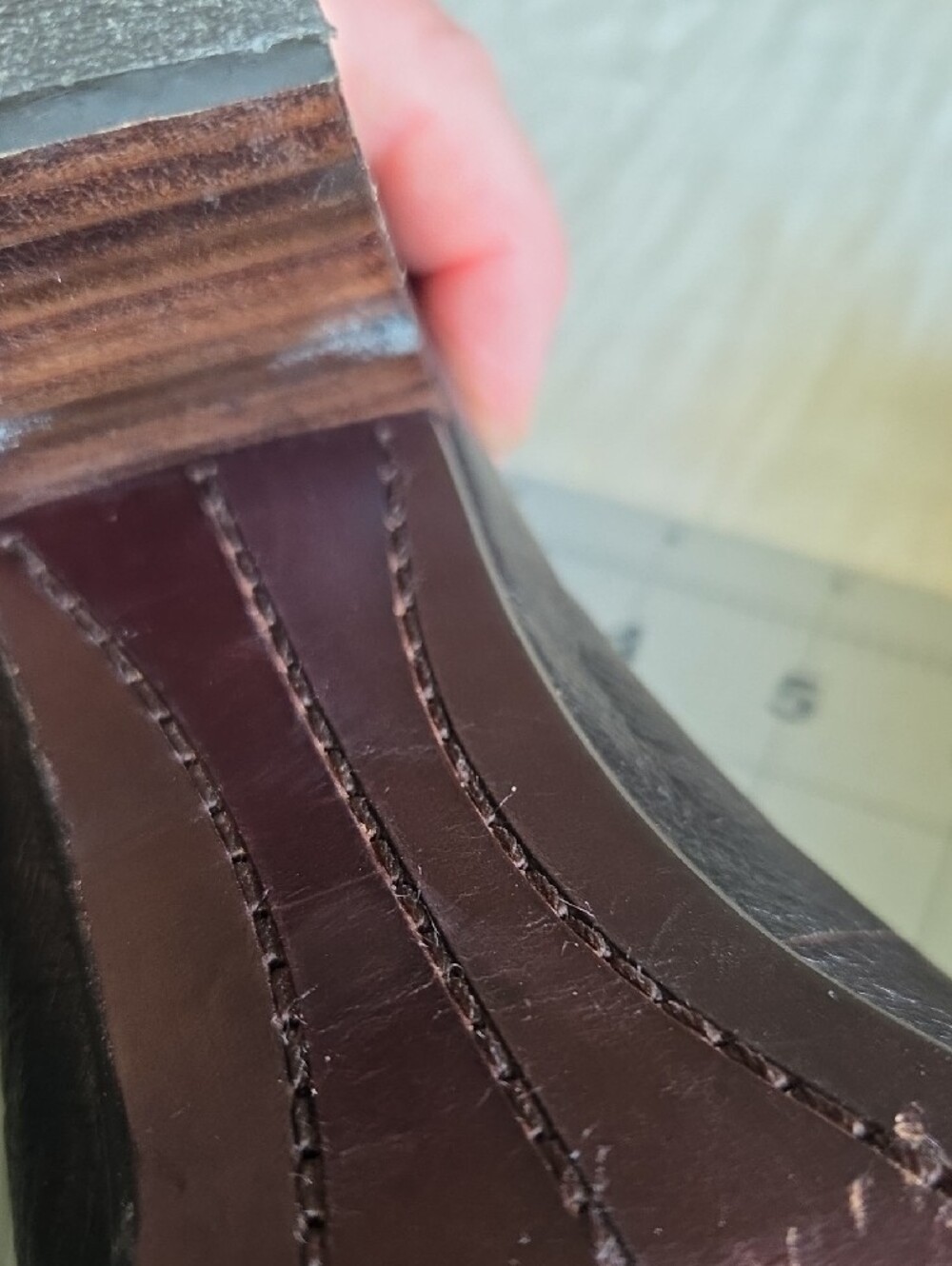 Frye Womens Leather Tassel Heeled Plateform - Brown - Picture 10 of 15